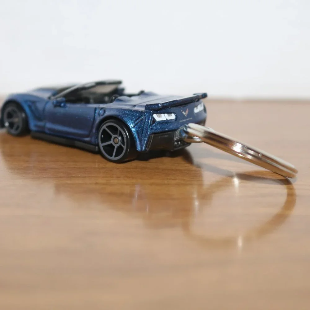 COPY - Hot Wheels Factory Fresh Corvette CUSTOM keychain